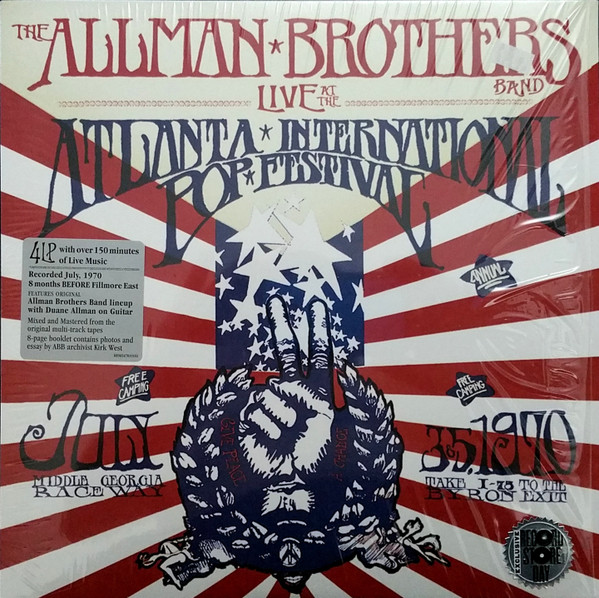The Allman Brothers Band - Live At The Atlanta International Pop Festival July 3 & 5, 1970 4xLP, Album, RSD, Num, RE
