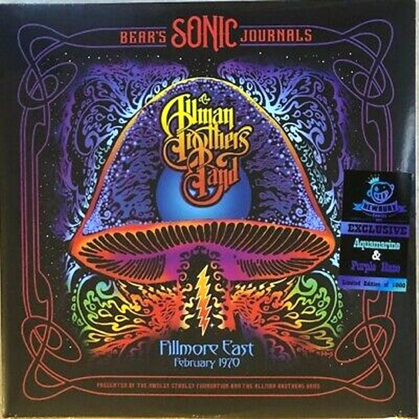 The Allman Brothers Band - Fillmore East, February 1970 LP, Aqu + LP, Pur + Album, Ltd