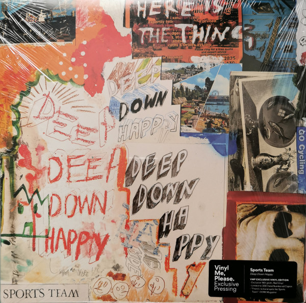 Sports Team - Deep Down Happy LP, Album, Club, Ltd, Num, Red